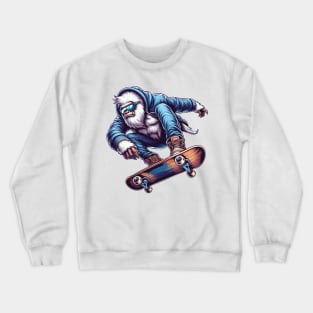 Skateboarding Yeti - Urban Style Crewneck Sweatshirt